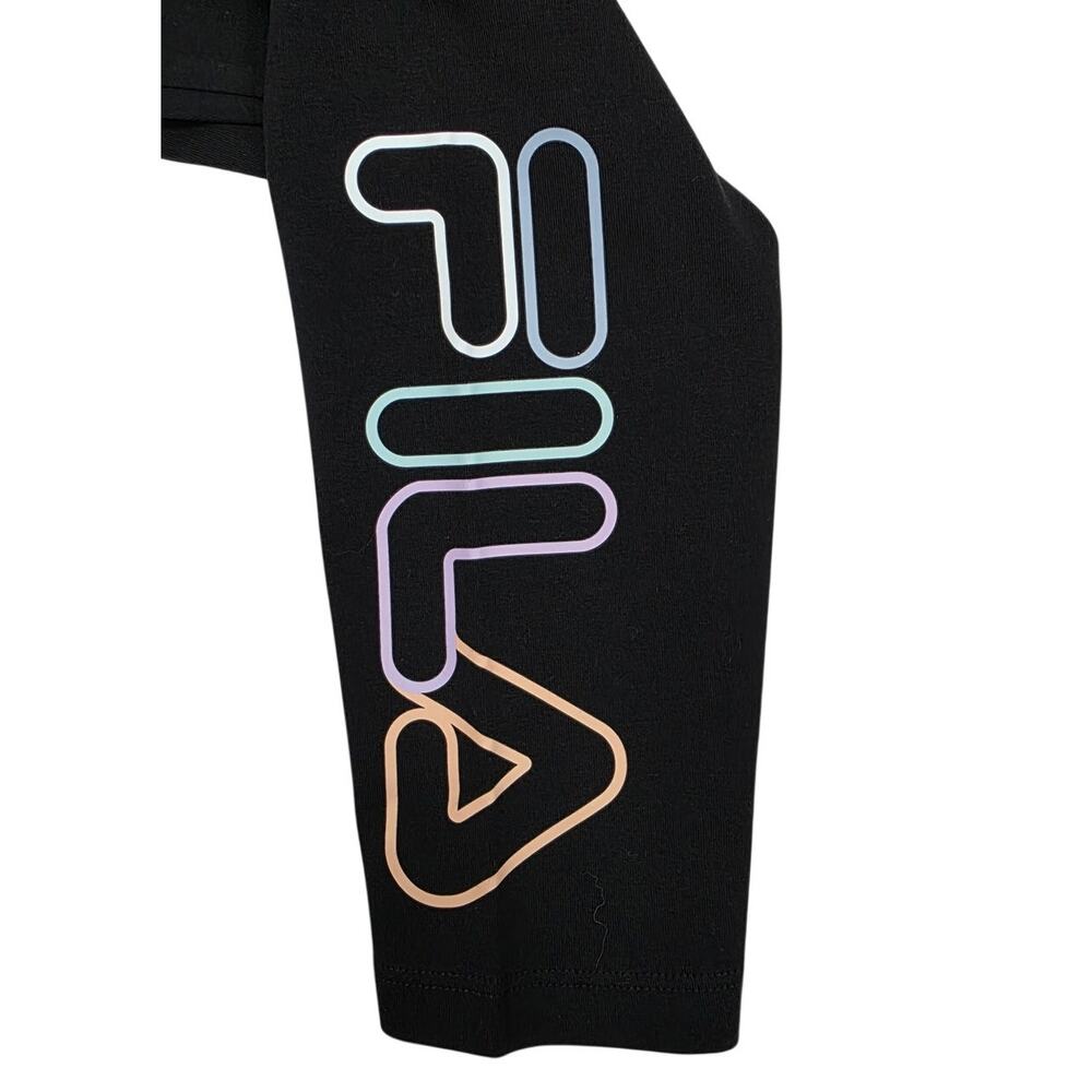 Fila Black Logo Pull-On Athletic Leggings - Picture 3 of 8